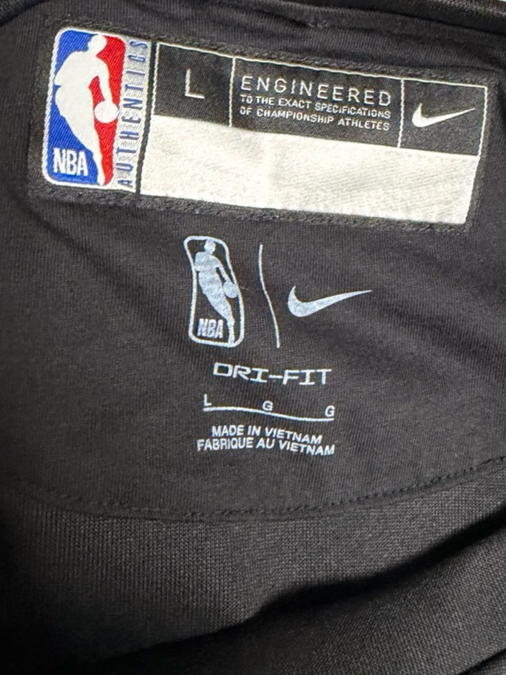 Nike NBA Cleveland Cavaliers Dri-FIT Crewneck Sweatshirt Black Gold L - Picture 4 of 6